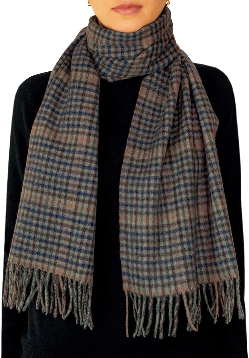 Oxfords Cashmere 100% Lambswool Tartan Plaid Scarf - Image 3