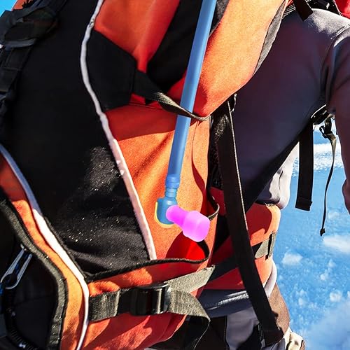Miniatura 7 de Big Bite - Paquete de hidratación de repuesto, paquete de 4 colores con 1 válvula de apagado para cámara de hidratación y depósito de agua de mochila