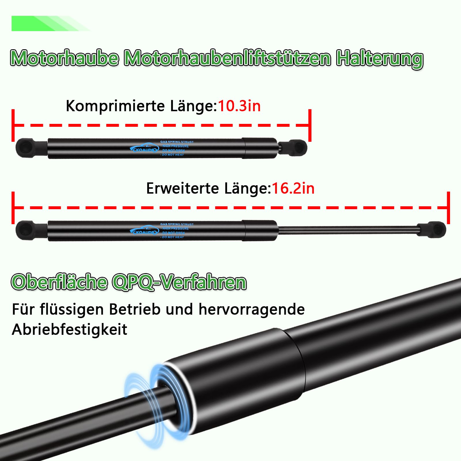 2x Ammortizzatore Pneumatico per BMW 3er E90 316 318 320 323 325 Cabriolet 2004-2011, per 3er Touring E91 316 318 320 323 325 Kombi 2004-2016 Ammortizzatori Cofano Motore Sostituire#51237060550