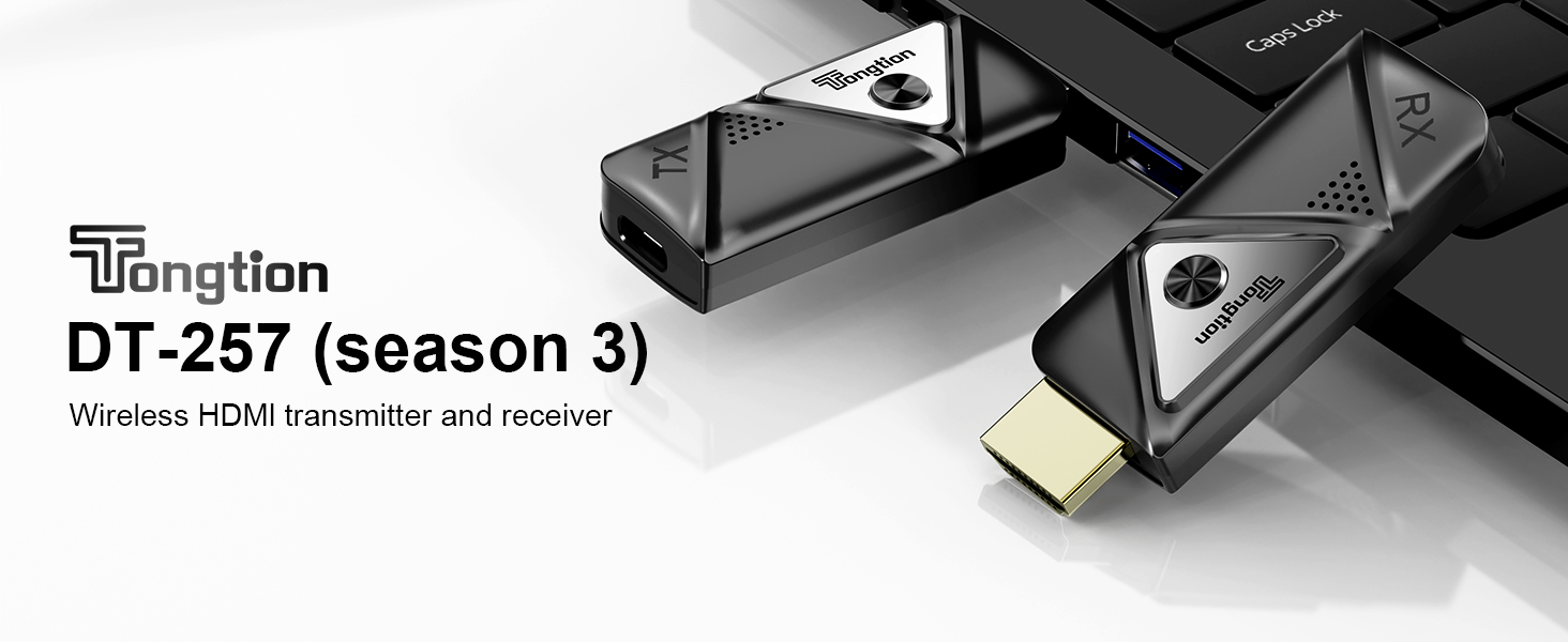 Wireless HDMI Transmitter and Receiver with Adapter 4K, 1080P HDMI