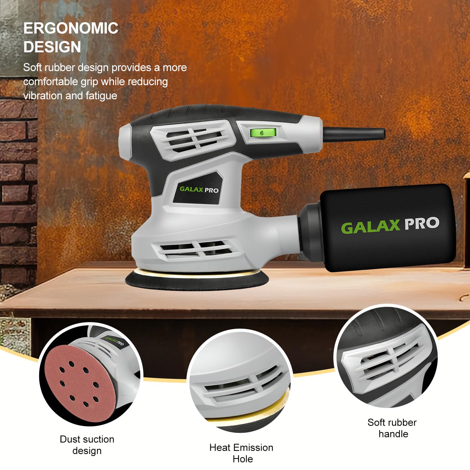 GALAX PRO Sander - 5" Random Orbital -3