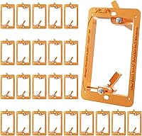 Vista 9 de VCE Soporte de montaje de bajo voltaje (1 banda, paquete de 5) para placa de pared de una sola banda, cables de teléfono, cables de red, HDMI, Negro