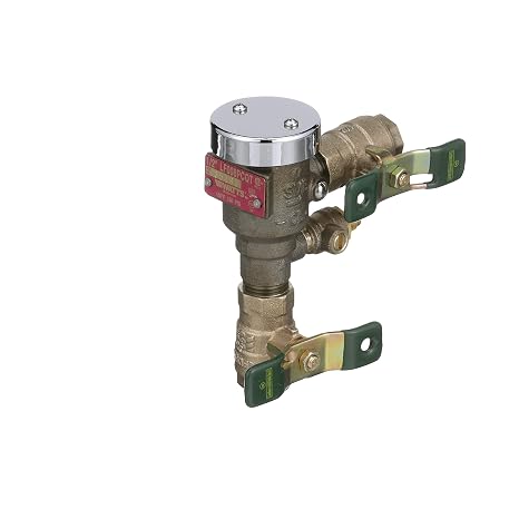 Watts LF008PCQT 1/2 Lead-Free Bronze Spill-Resistant Vacuum Breaker | Anti-Siphon Backflow Preventer Quarter-Turn Shutoff NPT Female X NPT Female Outlet 8 to 150 Psi Polymer Coated