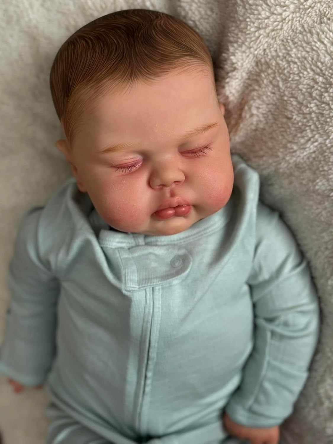 iCradle Real Life Reborn Baby Dolls 24 inch 60cm Pickle Boy Lifelike Newborn Toddler Dolls Soft Weighted Cloth Body Advanced Painted Birthday Set for Kids 3+