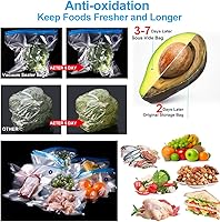 Vista 3 de Juego de 42 selladores al vacío Sous Vide, 30 bolsas reutilizables, 5 clips y clips de sellado para cocinas Anova, Joule