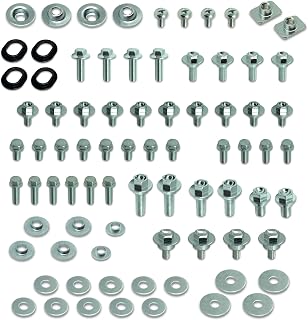 Specbolt Body Plastics Kit for KX250F KX450F Four Stroke Kawasaki Dirt Bikes: Fender Seat Radiator Shrouds Side Panels Number Plates & Fork Guard Fasteners 250F 450F KX250X KX450X KX 450 250 KXF