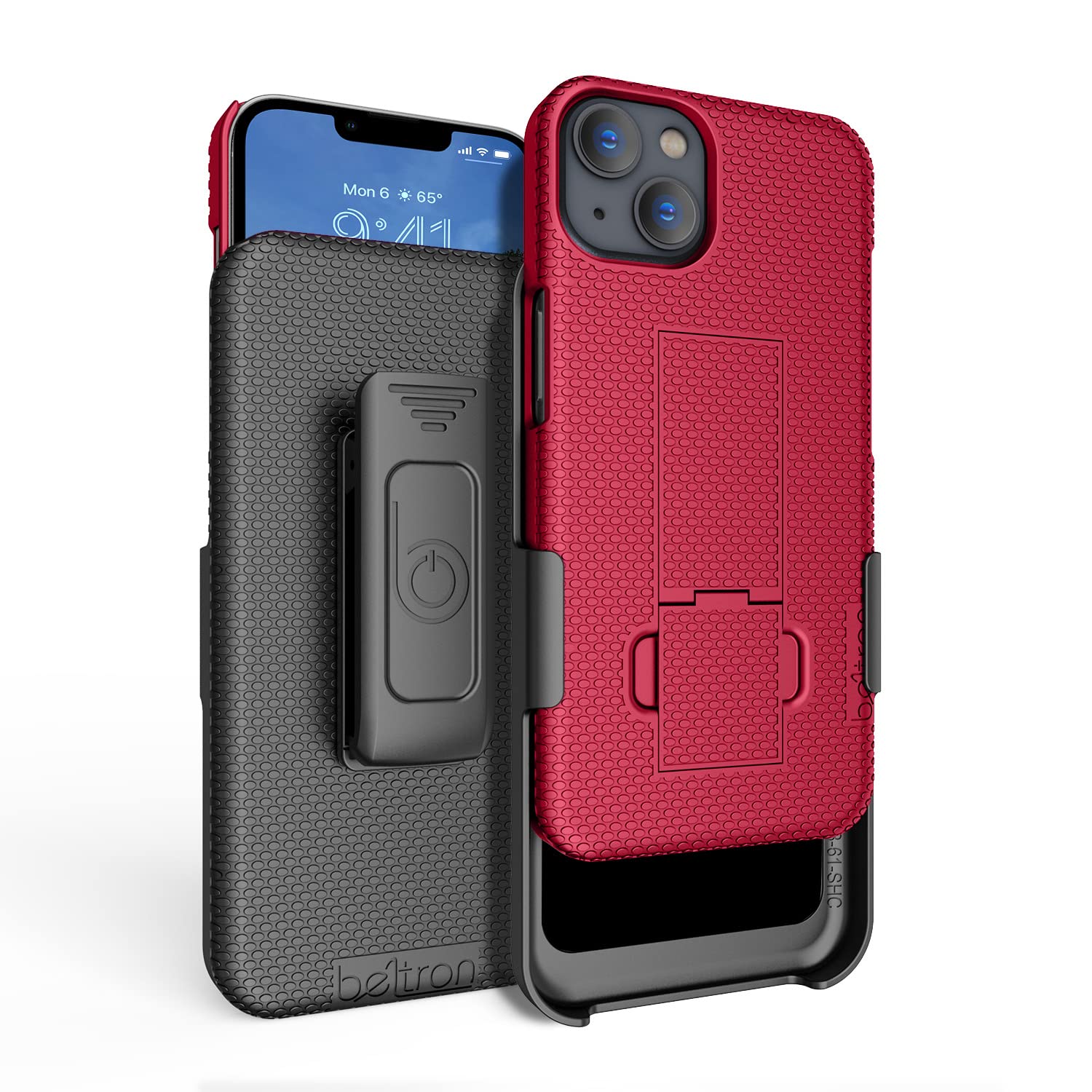 Coque Robuste IPhone 13 Avec Béquille Et Clip Ceinture – Protection Antichoc – Pivotant 180°