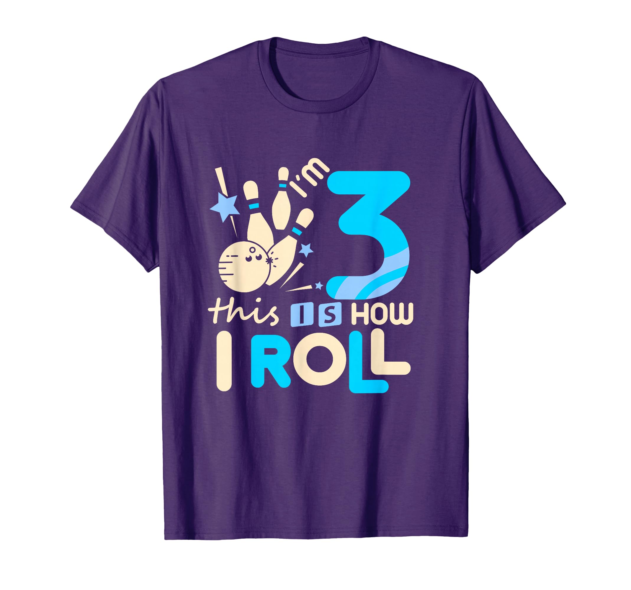 3rd Birthday Bowling Shirt 3 Three This Is How I Roll T-Shirt