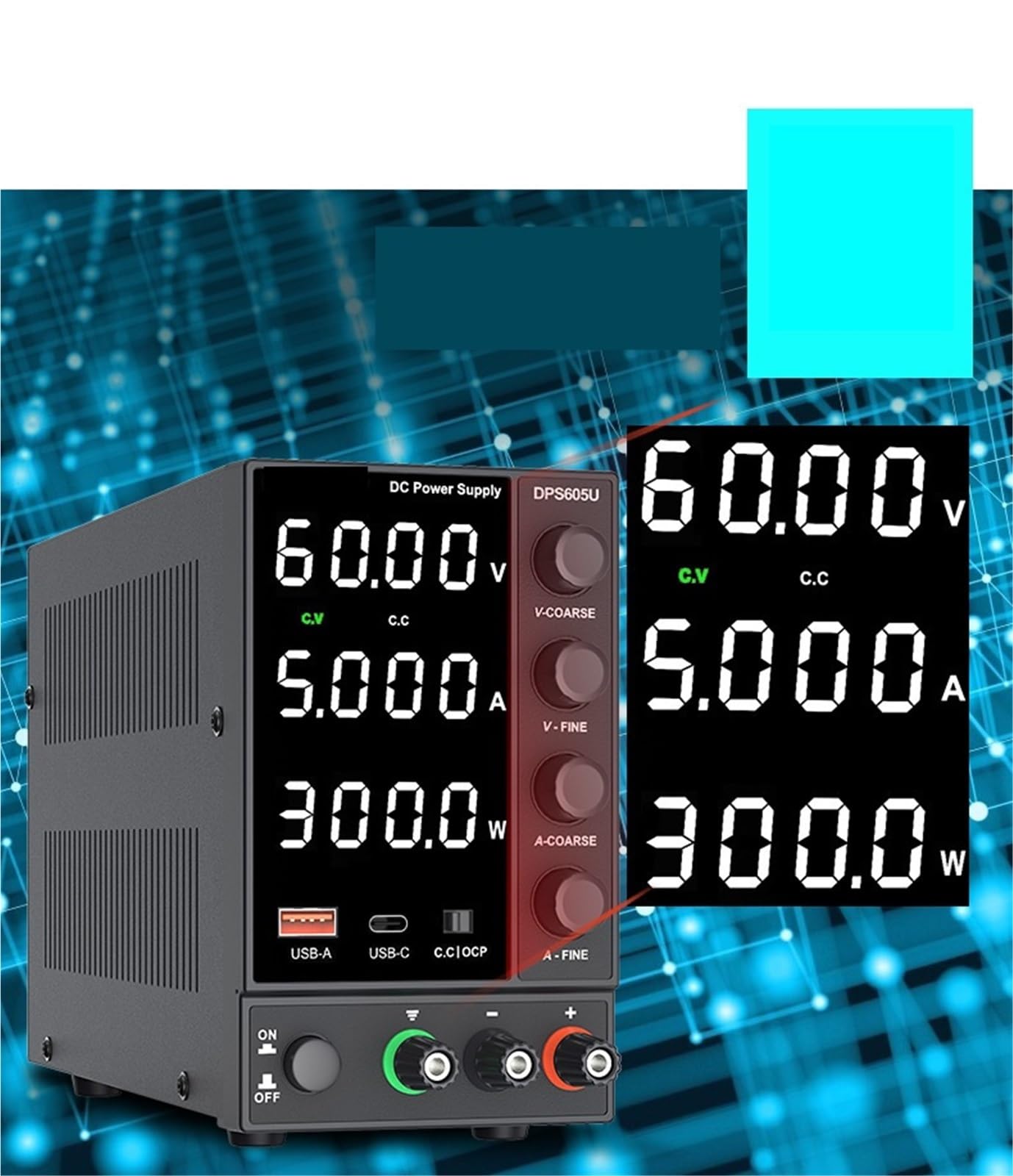 Fuente alimentacion regulable, Fuente de alimentación conmutada regulada CC ajustable, cargador batería for reparación portátiles y teléfonos móviles(NPS3010W)