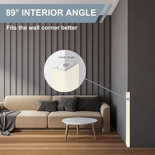 Miniatura 2 de AGHITG Protector de esquina de pared, protectores de esquina autoadhesivos para paredes, protector de borde para paredes. 1-58 pulgadas de ancho x