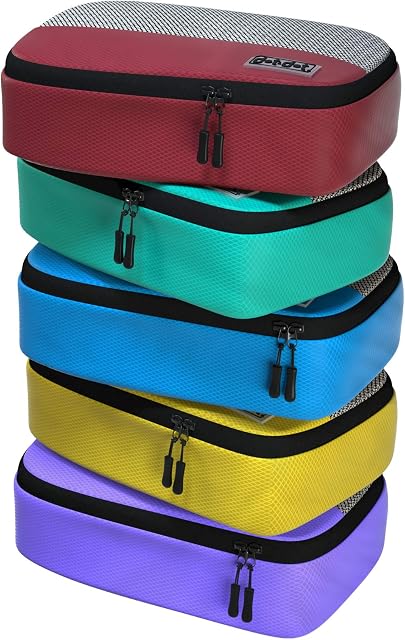Petits cubes d'emballage pour valises - 5 Ensemble de Pcs - Sacs d'organisateur de voyage pour bagages à main