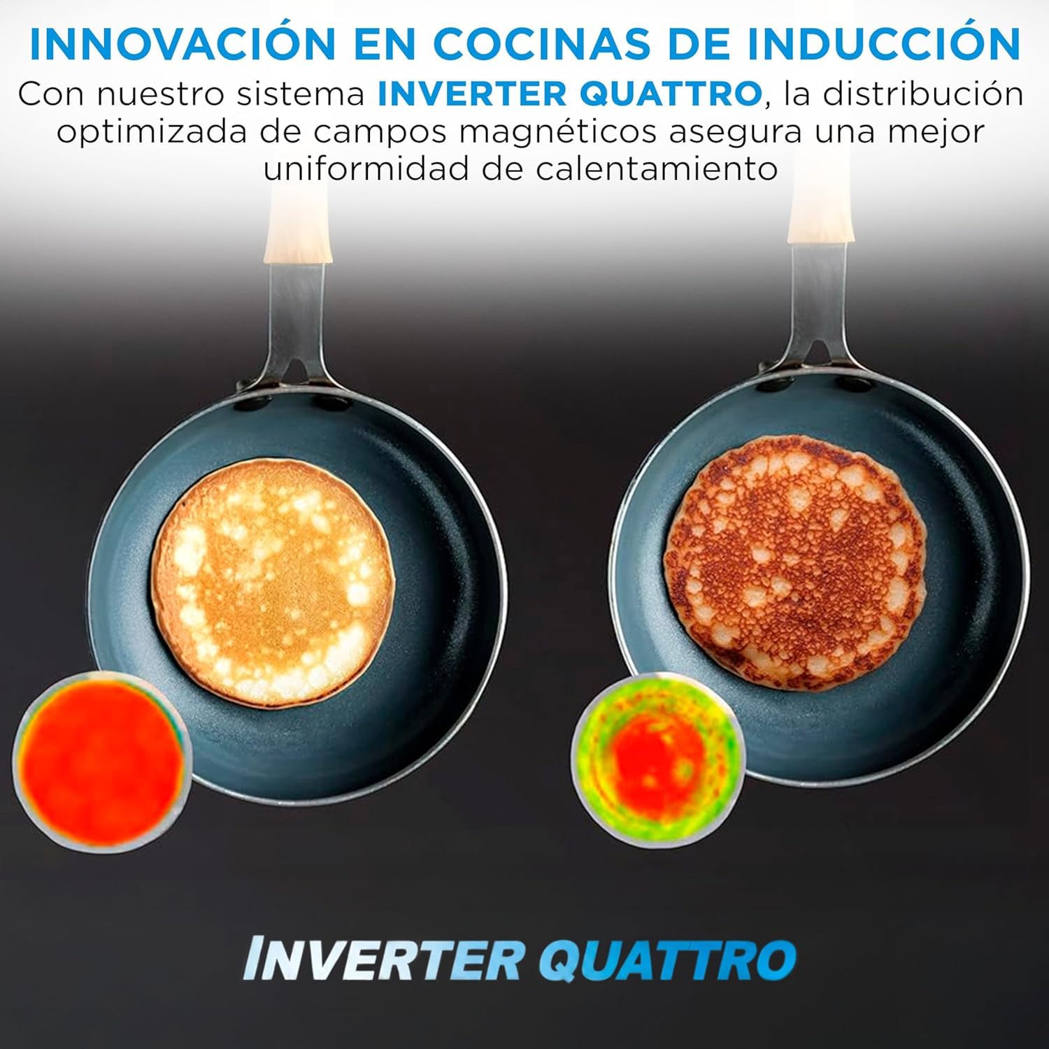 MIDEA Placa Inducción 3 fuegos 60 cm 7200 W - Vitroceramica Induccion Integrada con Panel de control tactil, Inverter quattro, 9 Niveles de Potencia, Booster, Indicador de Luz, y Temporizador.