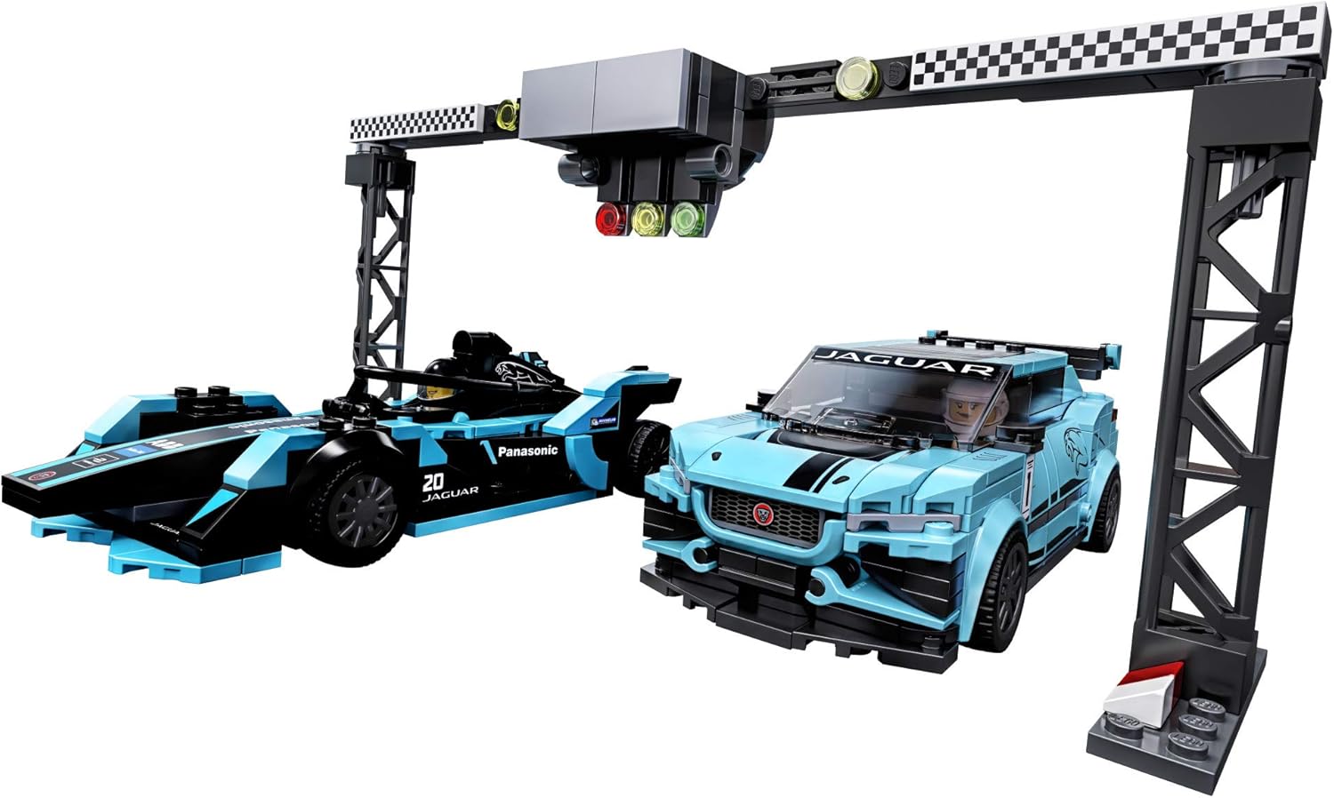 LEGO Speed Champions Formula E Panasonic Jaguar Racing Gen2 car and Jaguar I-PACE eTROPHY 76898 Building Kit (564 Pieces) : Toys & Games