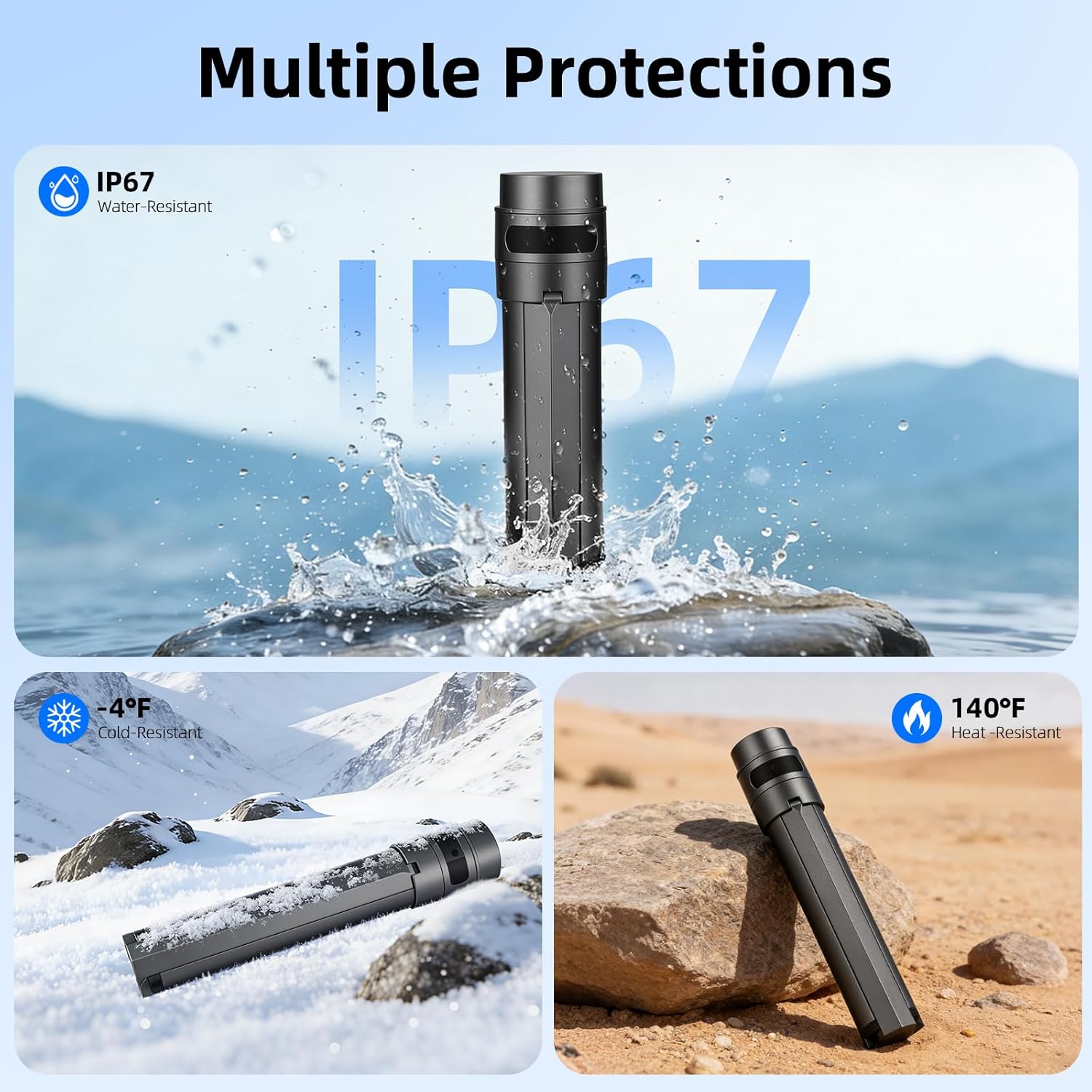 Starlink Mini Battery Pack, 6-Hour Runtime, 166Wh/45000mAh, Starlink Mini Power Stand with Integrated Tripod, Built-in Type-C Fast Charging for Outdoor & Remote Work, IP67 Waterproof