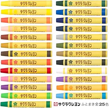 クレヨン7色。 Amazon.co.jp: サクラクレパス クレヨン太巻 LYバラ#105 みかん