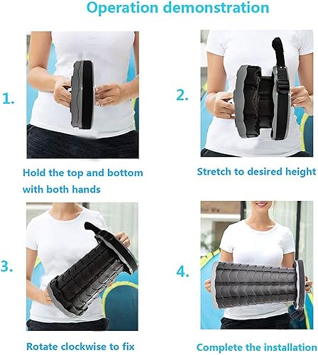 Miniatura 5 de ALEVMOOM Taburete telescópico simple plegable en paquete amarillo taburete retráctil taburete de viaje portátil en gris carga máxima 440 IB