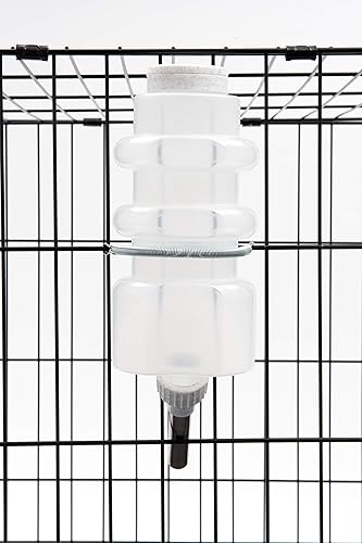 Miniatura 4 de Botellas de agua sin goteo Lixit de llenado superior para perros. (32 Fl Oz (paquete de 1), blanco)