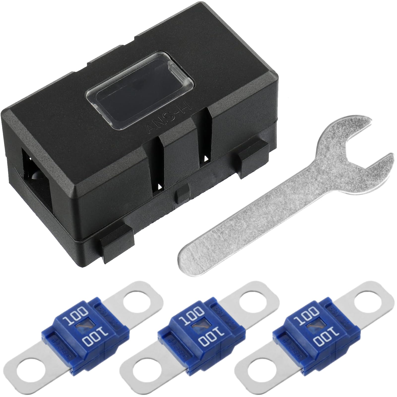 Set Portafusibili Midi E Fusibili Mega 40A/50A/60A Per Auto – 6 Pezzi Per Veicoli E Camper, Resistente E Ignifugo