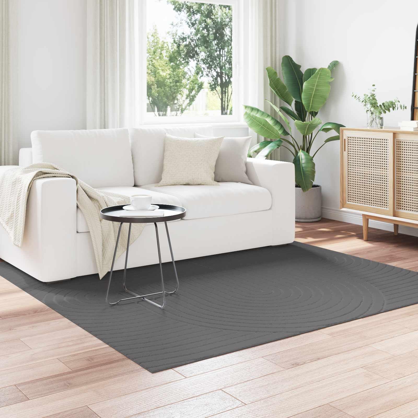 Alfombra lavable PALMERAS para terraza o balcón con superficie suave y base antideslizante