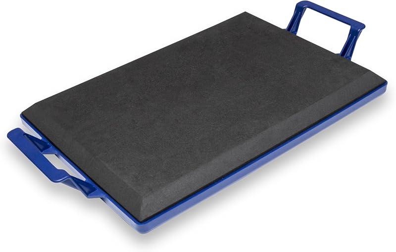 Foam Concrete Kneeler Board, Kneeling Pad, Extra Large Handles | 19 x 13 1/2 Inch Foam Cushion, Extra-Large Grips, Rigid Polypropylene Tray, Concrete Knee Board, Foam Work Knee Pad, KB451
