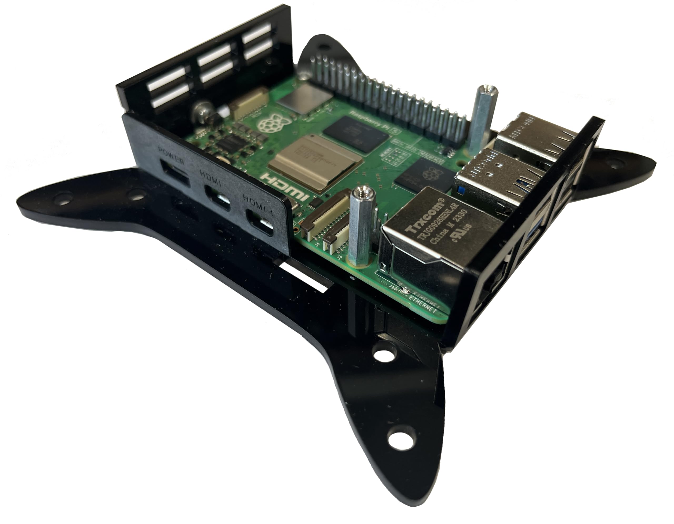 Amazon.co.jp: Raspberry Pi5ファン付きVESAマウントケース