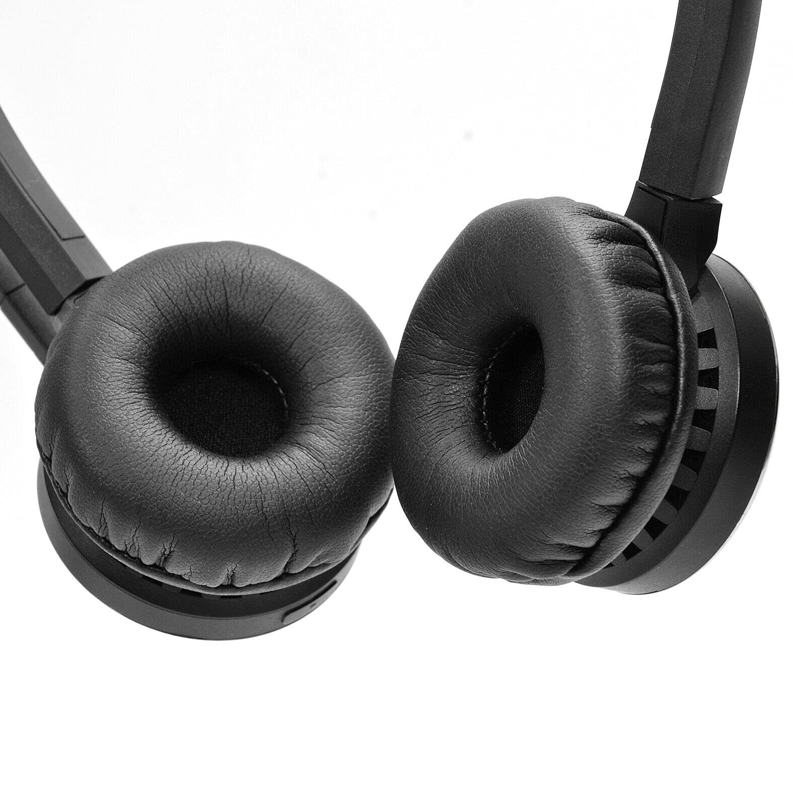 Coussinets D'oreille De Remplacement Pour Casques Jabra Pro (9400/9450/etc.) Et BIZ 2400/1500/etc. - Noir, Cuir Souple PU, Haute Densité - Améliore Le Confort Et L'isolation Sonore