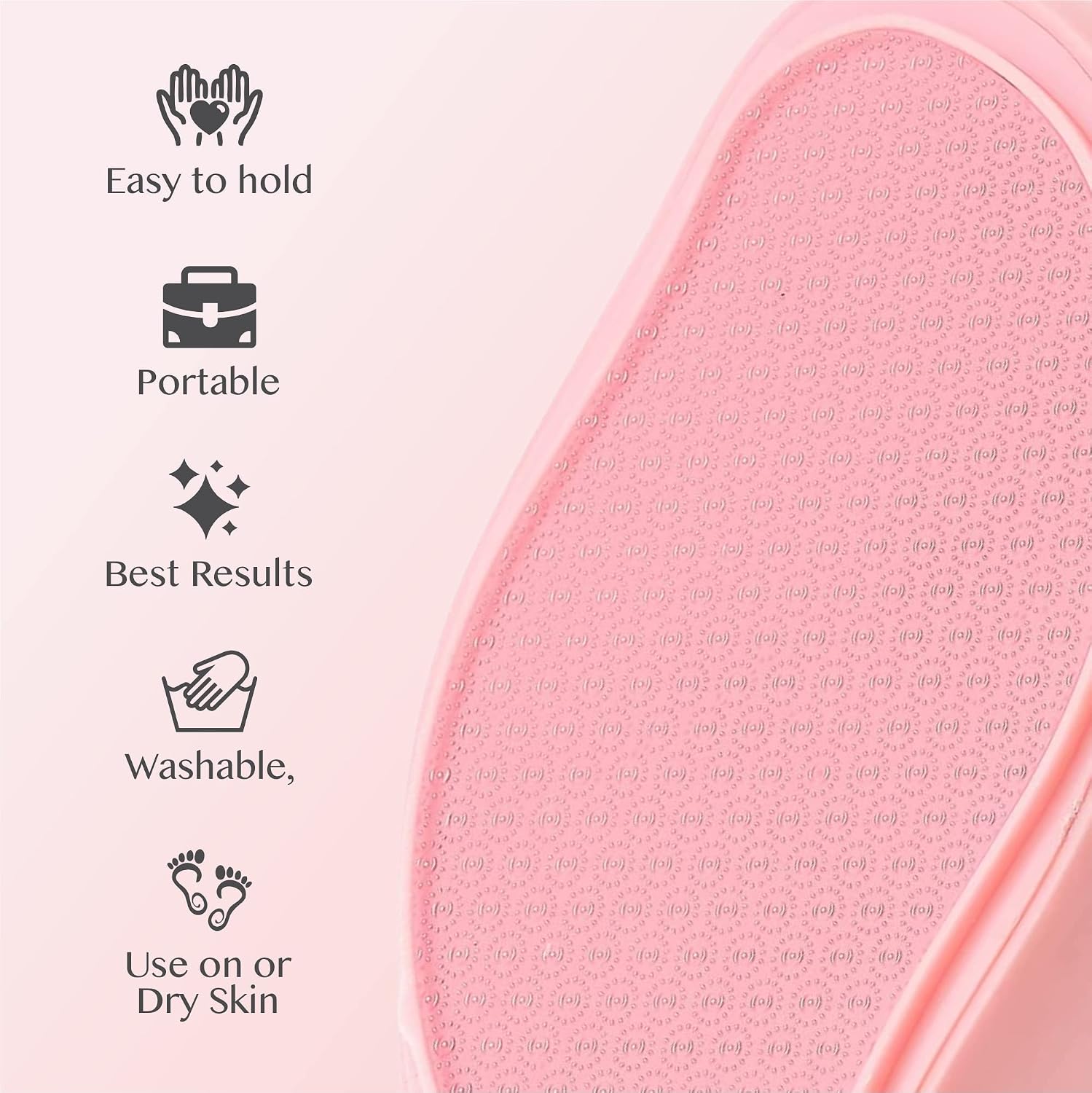 Karma Organic Callus Remover Foot File for Feet, Professional Foot Exfoliator Pedicure Tool for Soft, Smooth Heels