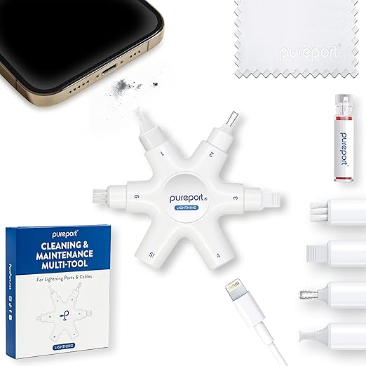 Cleaning Kit for iPhone | The Original Phone Cleaner Multi-Tool | Compatible with iPhone & iPad | Repair & Restore Charging Ports, Lightning Cables & Connectors | As Seen on USA Today