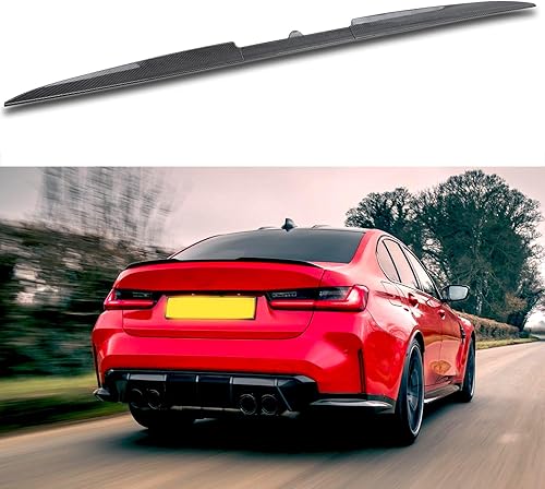 Miniatura 1 de JMTBNO Alerón universal de fibra de carbono para maletero trasero compatible con Nissan Maxima Sedan 2000-2023 Acura Kia Stinger 2018-2023