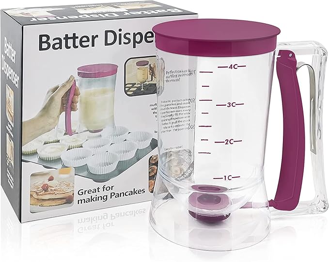 Toparad Pancake Cupcake Batter Dispenser, Bakeware Maker