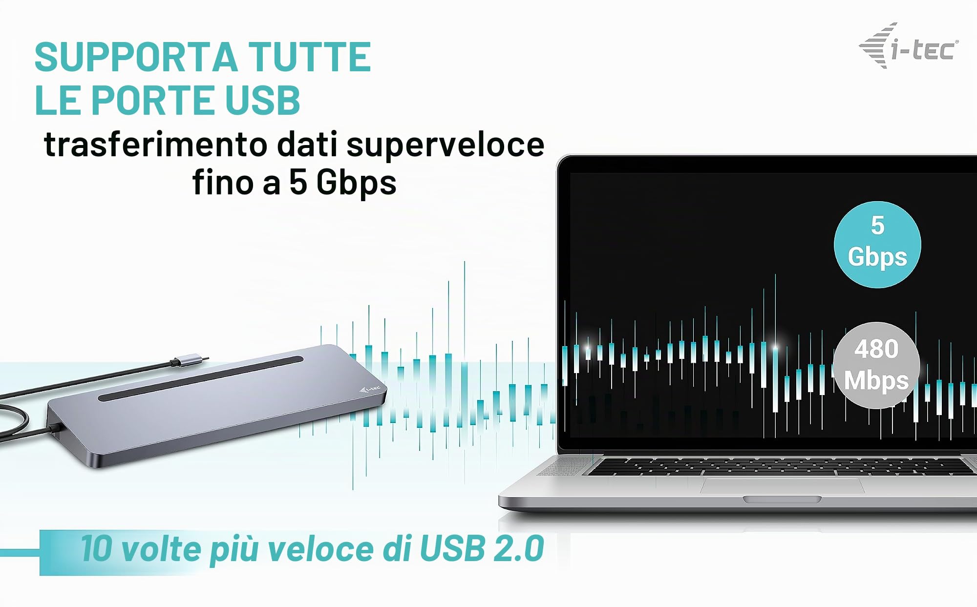 i-tec USB-C Metal Ergonomic 3x 4K Display Docking Station + Power Delivery 100 W (I-TEC USB-C ERGO 3X LCD DOCK - METAL ERGONOMIC 4K DOCK PD 100 W)