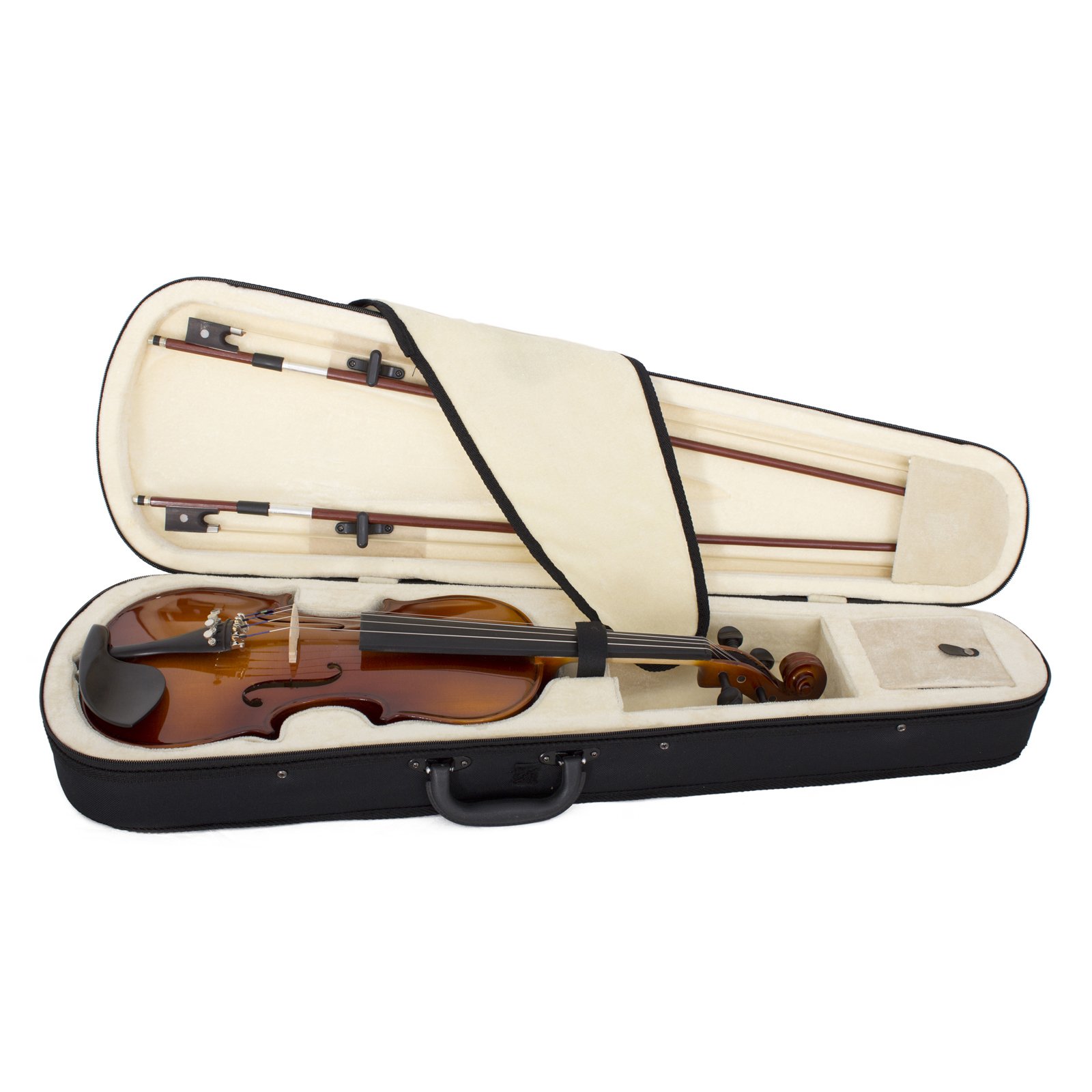 Cecilio CVN-320L Solidwood Ebony Fitted Left-Handed Violin