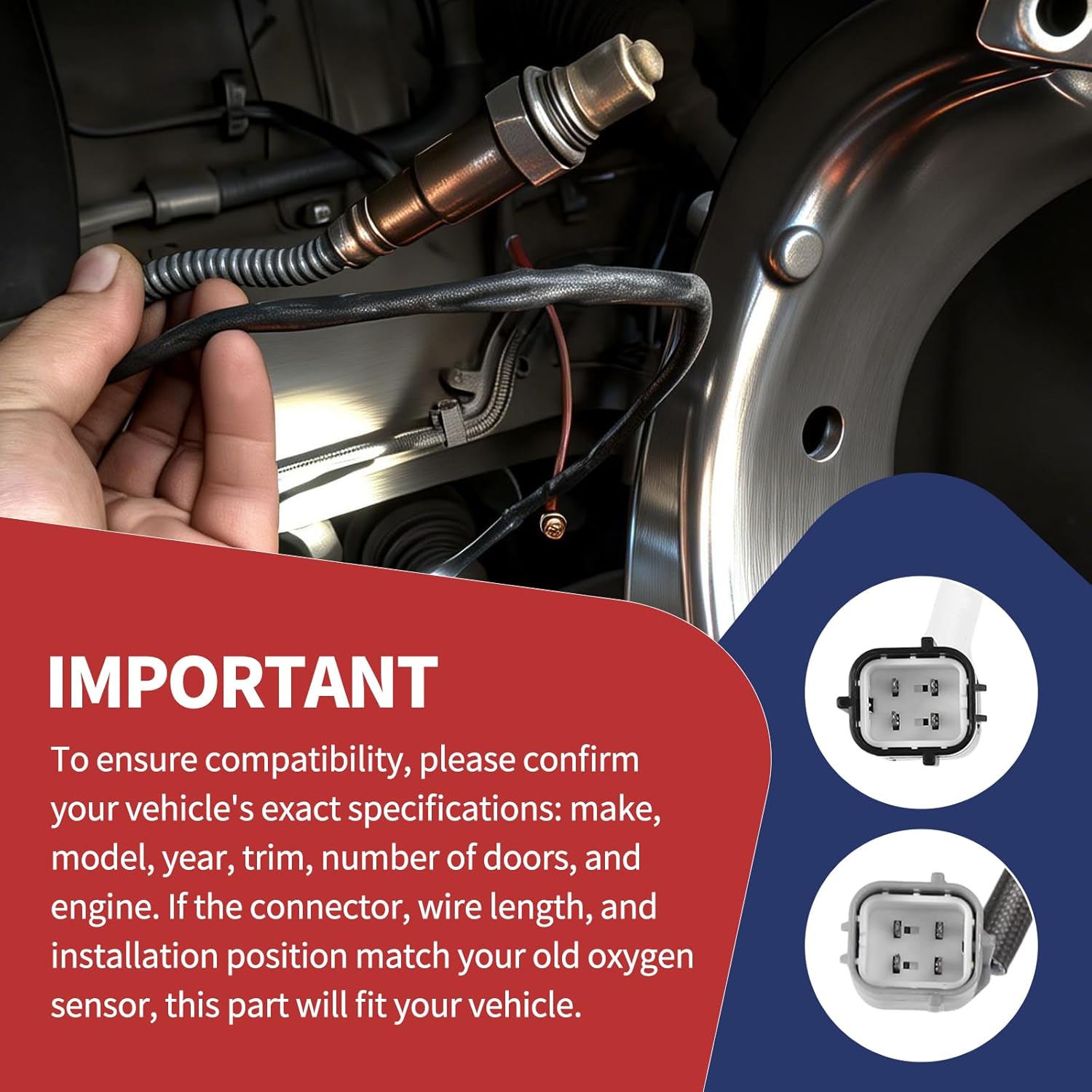A-PEXNOVA 2PCS O2 Oxygen Sensor Upstream Downstream Compatible with Nissan for Altima 3.5L V6 2008-2009, for Altima 2.5L L4 2008 2009 2010, for Maxima 3.5L V6 2009