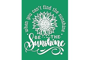 Reusable Self-Adhesive Sunflower Stencils