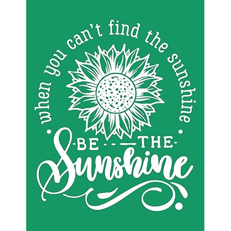 Reusable Self-Adhesive Sunflower Stencils