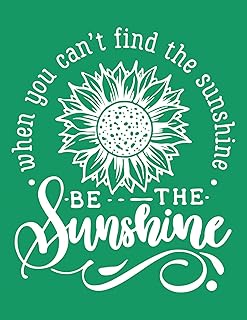 DGAGA Silk Screen Stencils,Sunflower Self Adhesive Silk Screen Stencils Reusable,Be The Sunshine Mesh Stencil for Chalk Paste Screen Printing Stencils for Painting on Wood,Chalkboard,Fabric,Art Craft