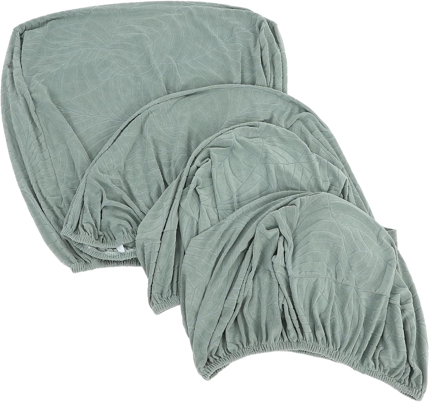 Veemoon Armchair Recliner Slipcovers 4pcs Set Elastic Full Coverage Sofa Protector Covers for Single Seat Reclining Chairs in Sage Green, Stretch Fabric Suitable for Living Room Furniture