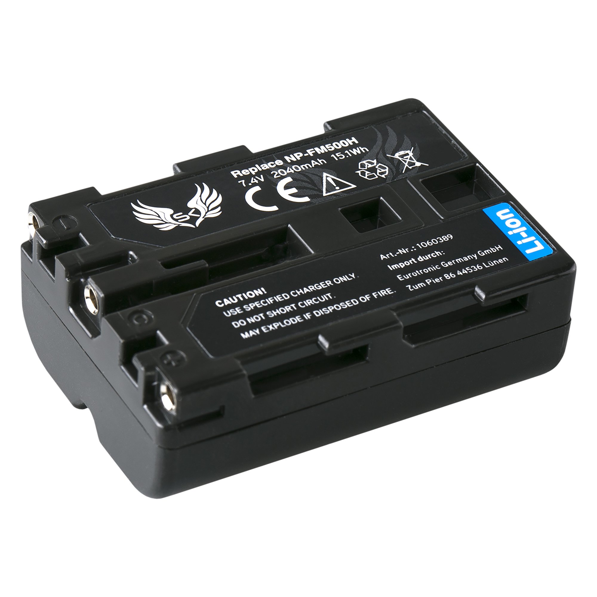 2X SK Akku Ersatz für Sony NP-FM500H | 2040mAh | NP-FM500 + LCD Doppel Ladegerät für Sony Alpha 57 77 99 A58 A65 A68 A77 A99 II DSLR A700 A850 A900