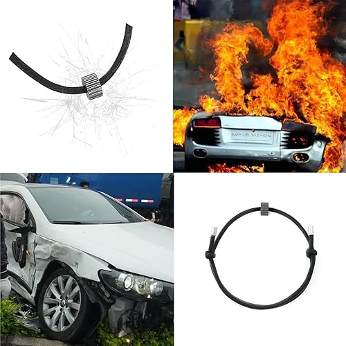 Miniatura 4 de Herramienta de escape de correa para romper ventanas de coche con tungsteno