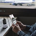 Fosmon Europe au Canada US Adaptateur de prise EU à USA Adaptateur de voyage Type C E F. Compatible avec les téléphones intelligents, les ordinateurs portables et les sécheurs à cheveux européens.