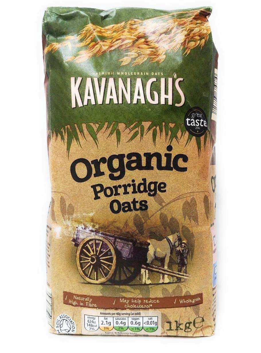 Buy Kavanagh's Porridge Oats 1 Kg 1 Kilo Premium Wholegrain Jumbo Oats Online at