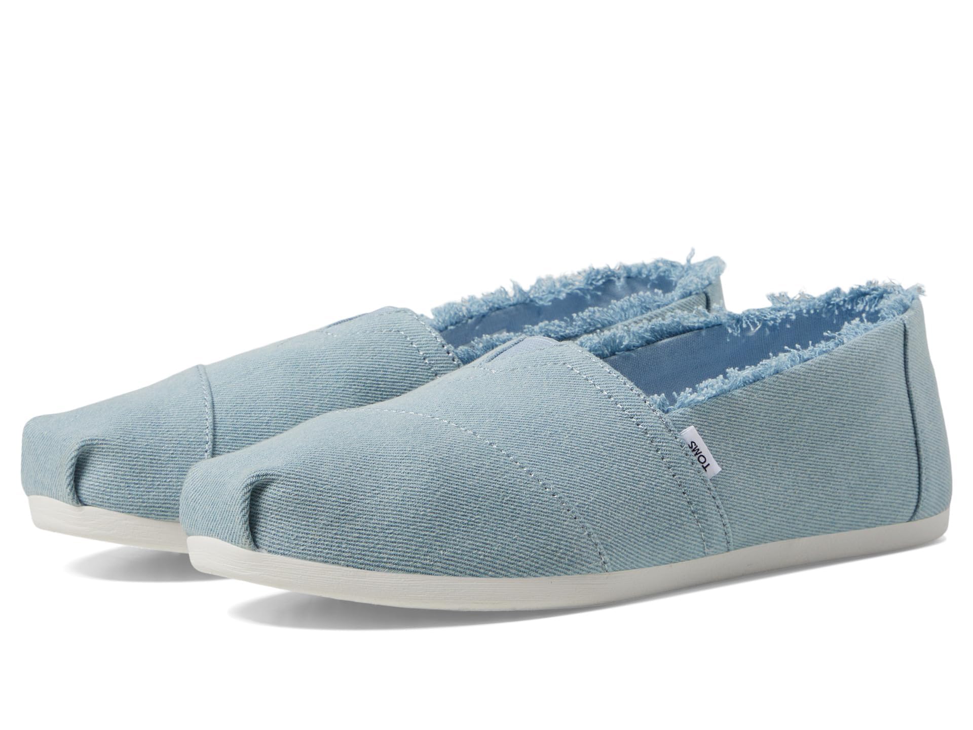 TOMS Women's Alpargata Loafer Flat, Pastel Blue Washed Denim, 3.5 UK