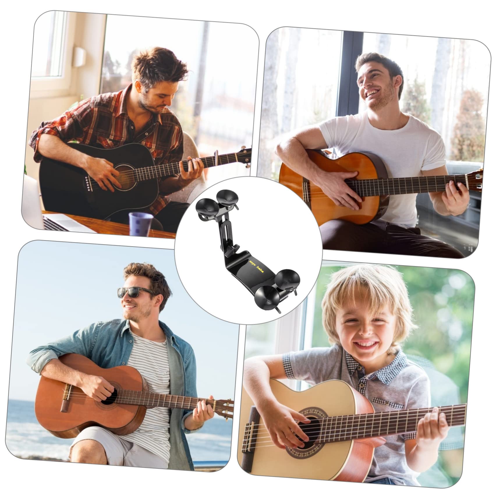 VICASKY Supporto per Chitarra Professionale Poggiapiedi Regolabile in Lega di Alluminio, Portatile per Chitarra Classica 32-39 Pollici