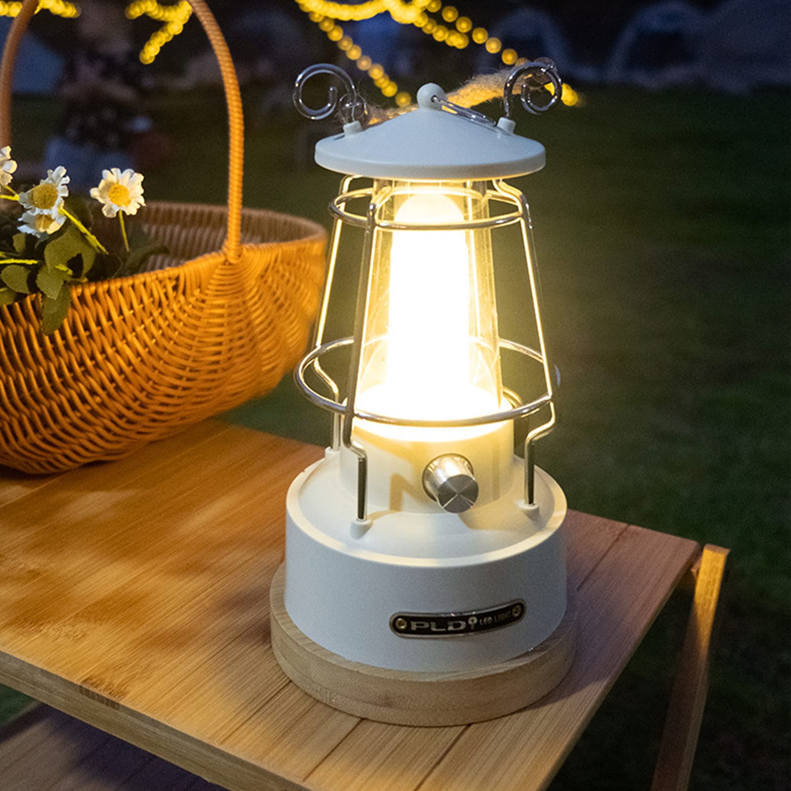 Lampada da Campeggio LED Portatile con Design retrò