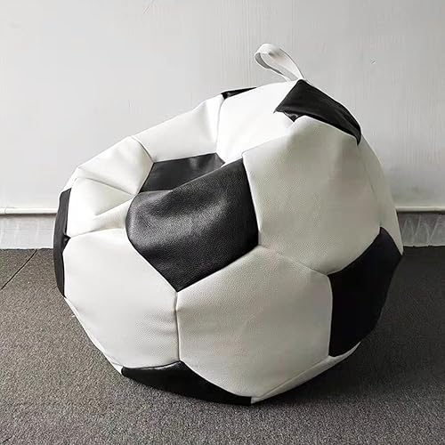 HWOEK Puf de almacenamiento para niños, funda de piel sintética impermeable para juegos (sin relleno), funda de tela multiusos para tumbona