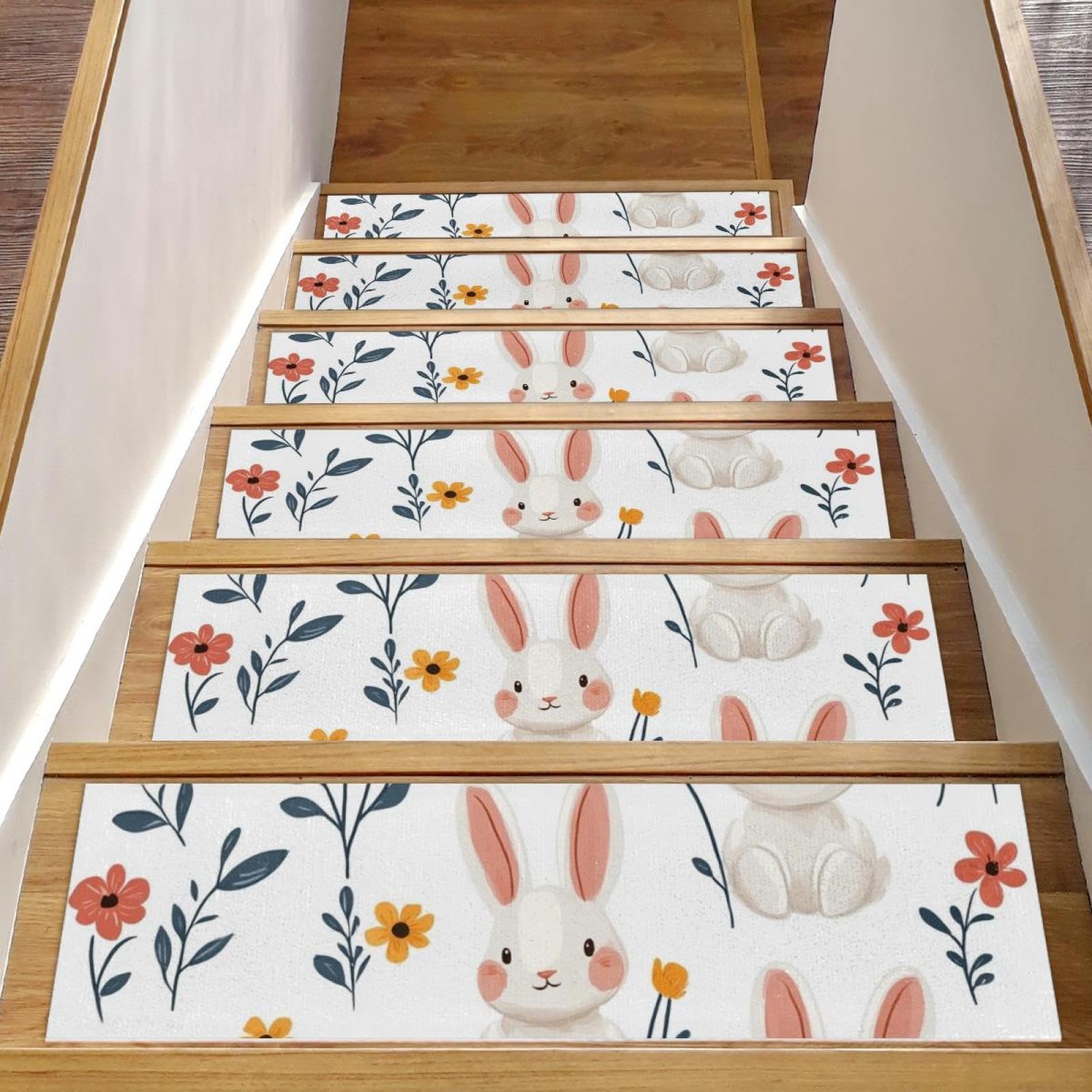 Alfombrillas antideslizantes sin residuos para proteger escaleras interiores