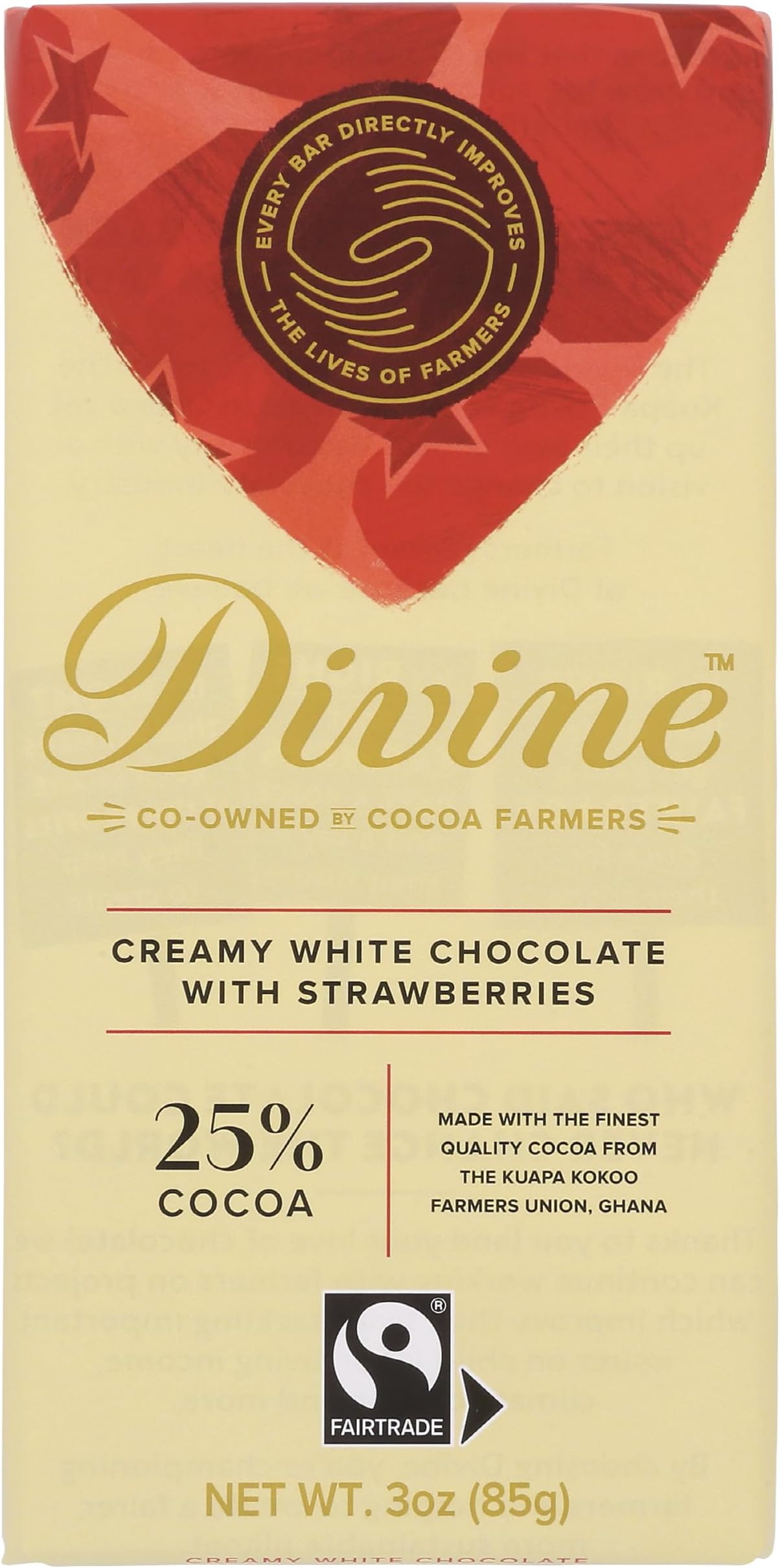 CHOC BAR WHITE STRAWBERRY