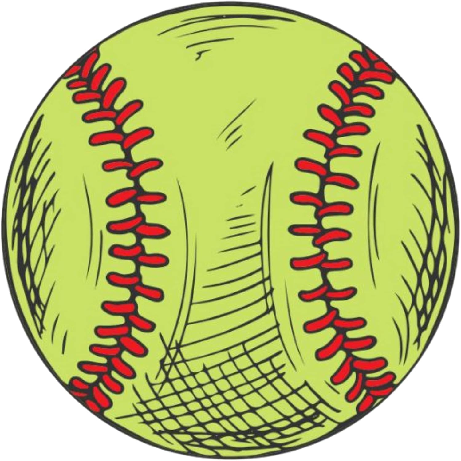 Car Magnet Sports Athlete Softball Magnetic Decal for Locker or Fridge, 5 3/4 Inches (Softball Magnet) image 4