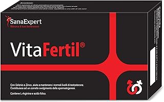 SanaExpert VitaFertil, Supplement for Men who Wish to Have Children, with L-arginine, Alpha lipoic Acid, folic Acid, zinc, Selenium, Male Fertility (1)