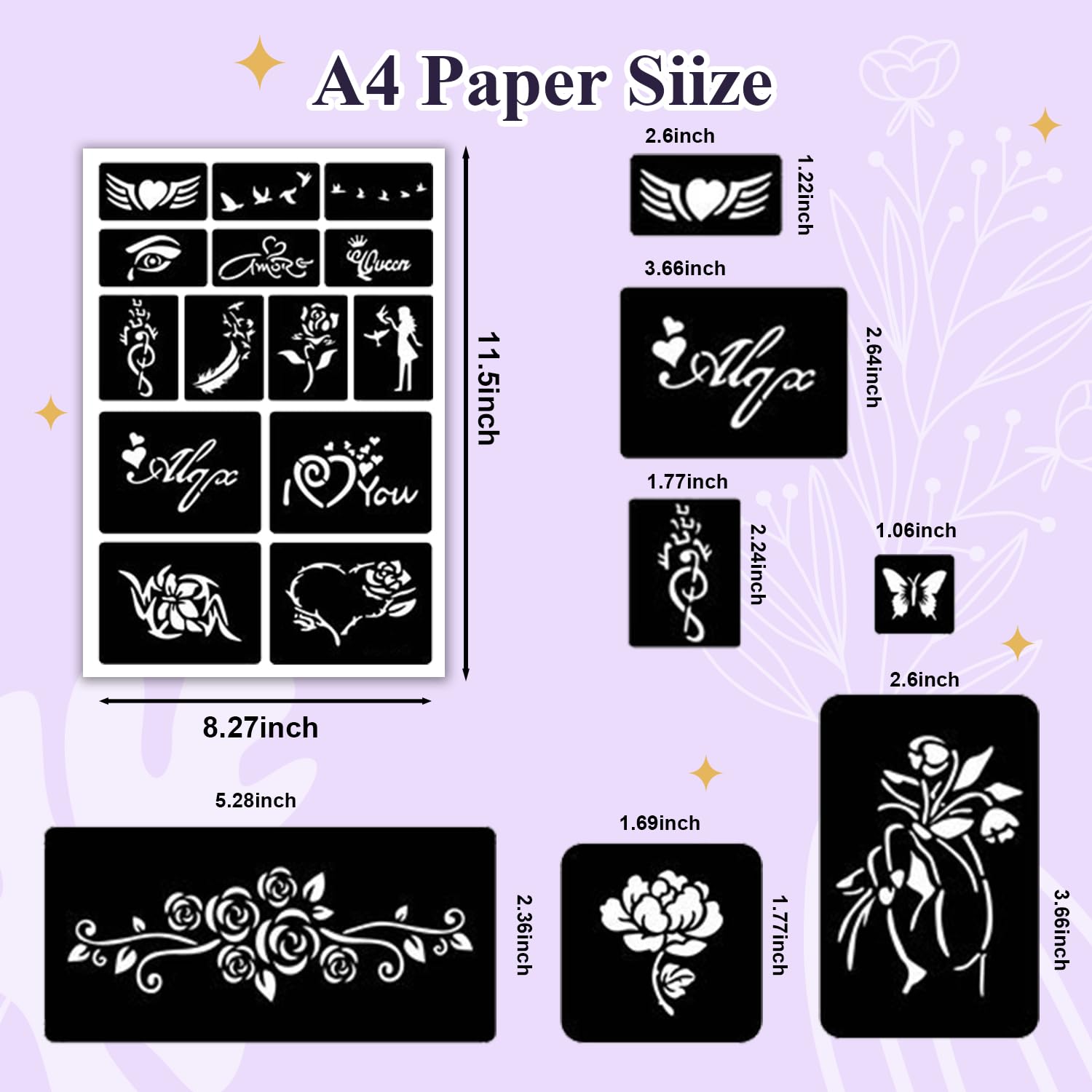 Temporary Tattoo Markers, Dual-Ended Cosmetic-Grade Pens